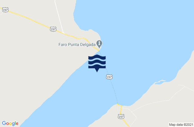 Karte der Gezeiten Punta Delgada, Chile