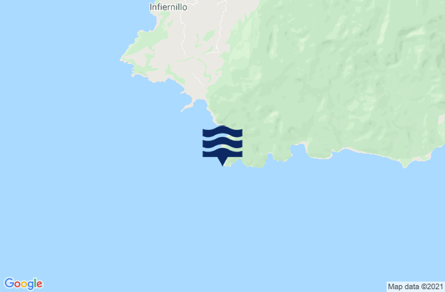 Karte der Gezeiten Punta Mariato, Panama