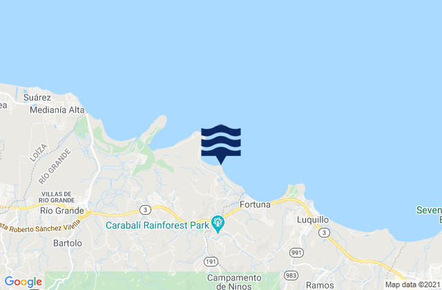 Karte der Gezeiten Punta Percha, Puerto Rico