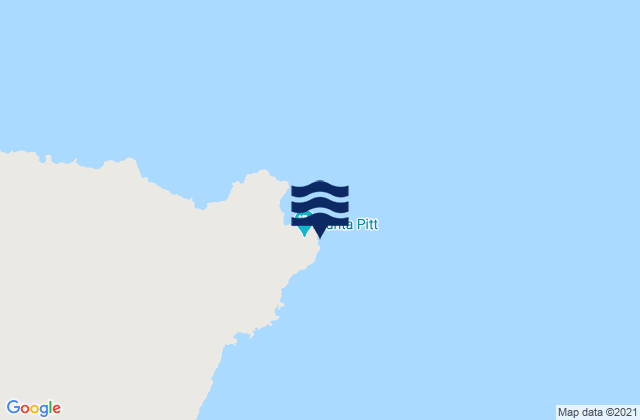 Karte der Gezeiten Punta Pitt, Ecuador