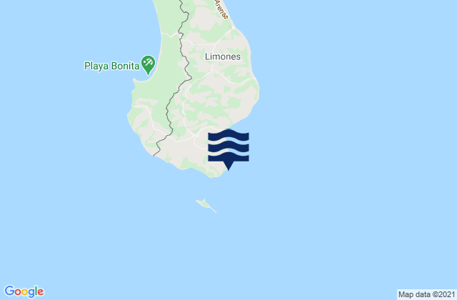 Karte der Gezeiten Punta de Burica, Panama