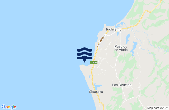 Karte der Gezeiten Punta de Lobos, Chile