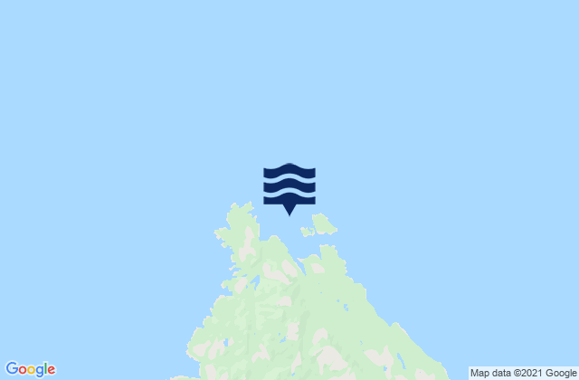 Karte der Gezeiten Qlawdzeet Anchorage, Canada
