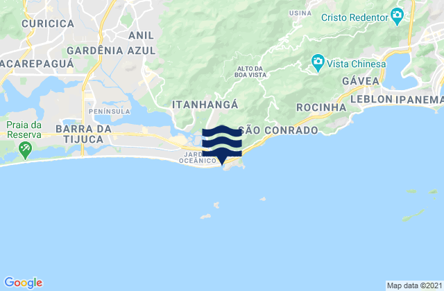Karte der Gezeiten Quebra Mar, Brazil
