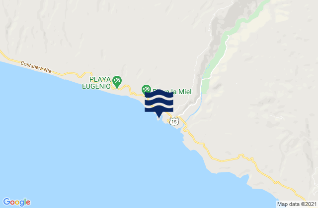 Karte der Gezeiten Quilca, Peru