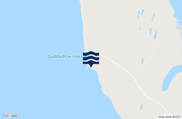 Karte der Gezeiten Quobba Lighthouse, Australia