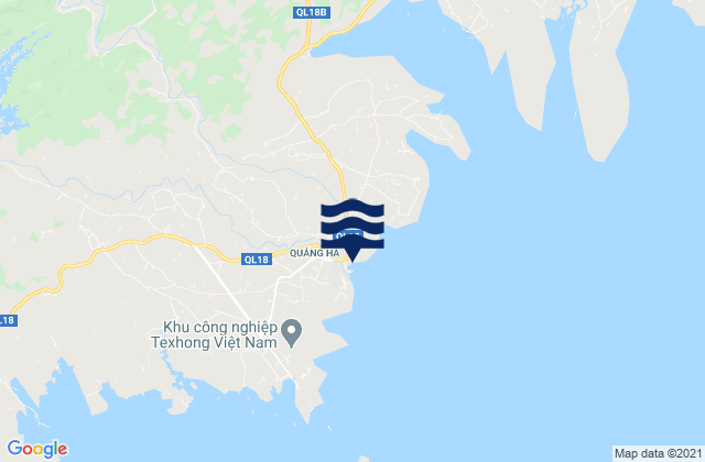Karte der Gezeiten Quảng Hà, Vietnam
