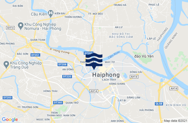 Karte der Gezeiten Quận Lê Chân, Vietnam