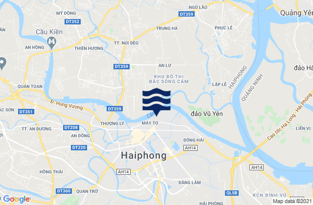 Karte der Gezeiten Quận Ngô Quyền, Vietnam