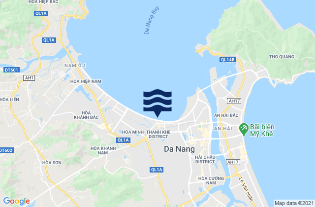 Karte der Gezeiten Quận Thanh Khê, Vietnam