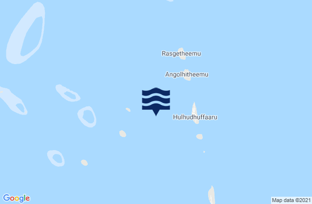 Karte der Gezeiten Raa Atholhu, Maldives