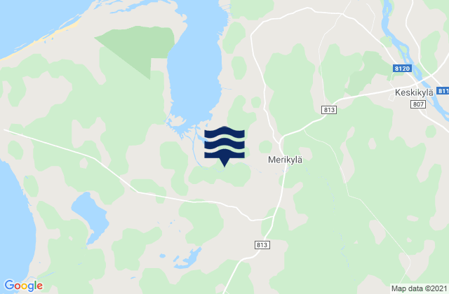 Karte der Gezeiten Raahe, Finland