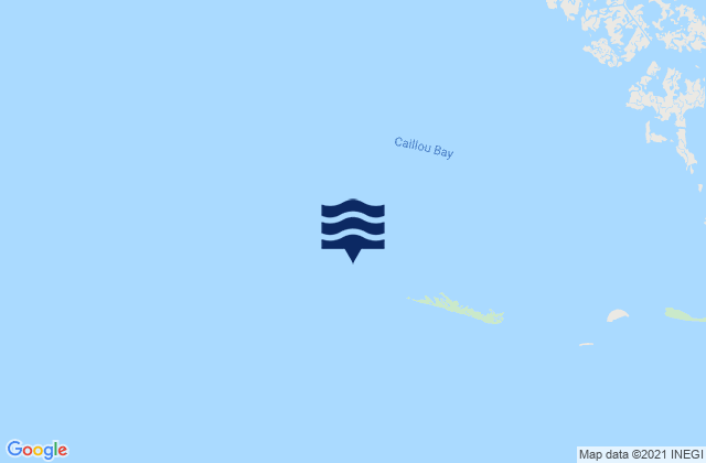 Karte der Gezeiten Raccoon Point Caillou Bay, United States