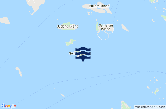 Karte der Gezeiten Raffles Lighthouse, Singapore