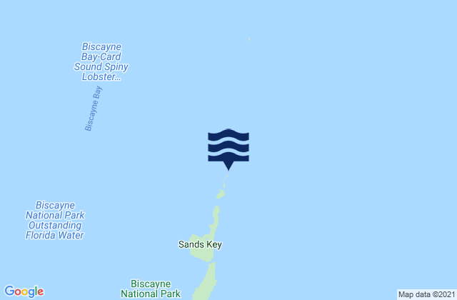Karte der Gezeiten Ragged Keys (Biscayne Bay), United States
