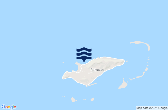 Karte der Gezeiten Raivavae, French Polynesia