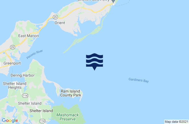 Karte der Gezeiten Ram Island 1.4 miles NNE of, United States