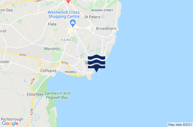 Karte der Gezeiten Ramsgate, United Kingdom