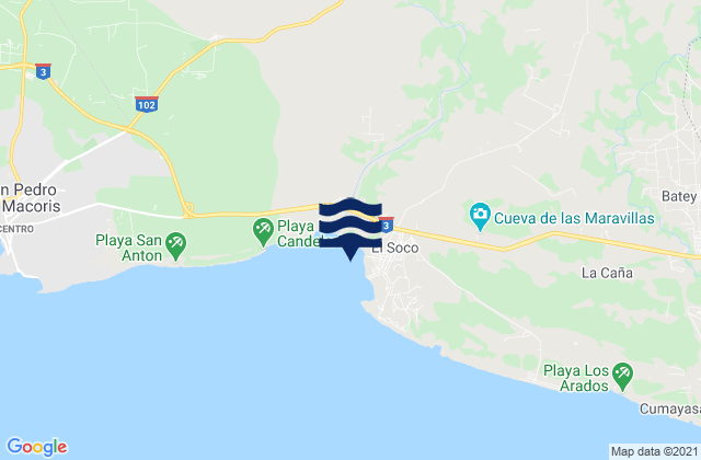 Karte der Gezeiten Ramón Santana, Dominican Republic