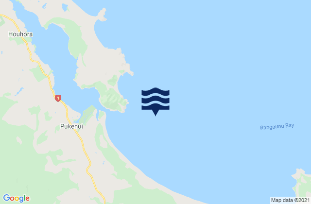 Karte der Gezeiten Rangaunu Bay, New Zealand