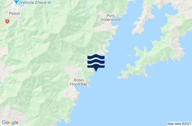 Karte der Gezeiten Rangitane Bay, New Zealand