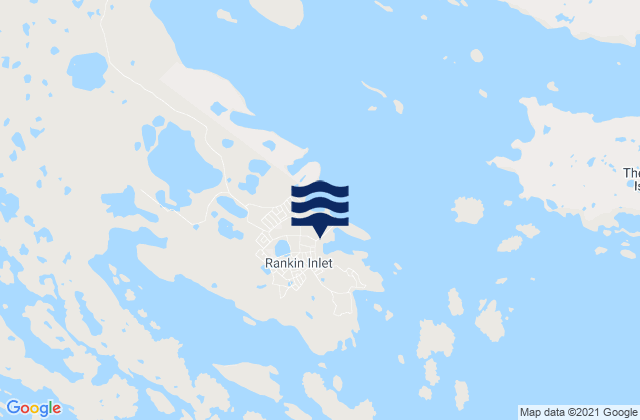 Karte der Gezeiten Rankin Inlet, Canada