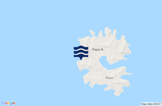 Karte der Gezeiten Rapa (Haurei), French Polynesia