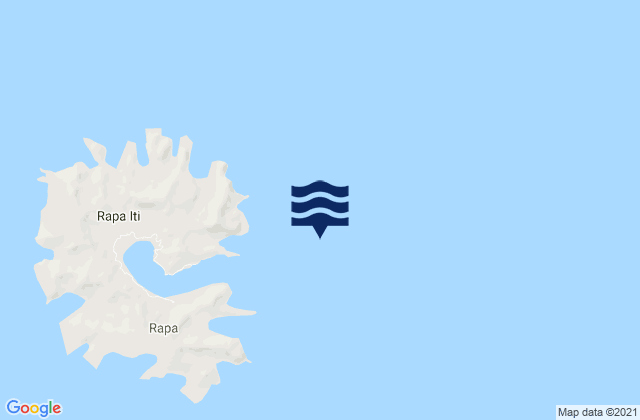 Karte der Gezeiten Rapa (Oparo) Island, French Polynesia