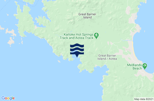 Karte der Gezeiten Rapid Bay, New Zealand
