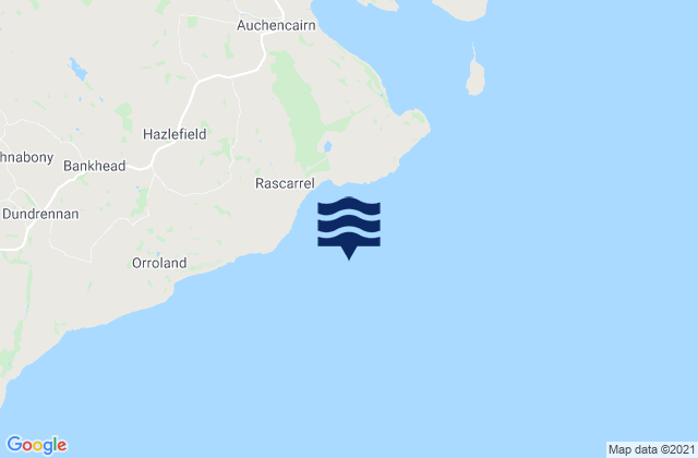 Karte der Gezeiten Rascarrel Bay, United Kingdom