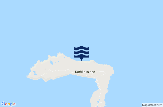 Karte der Gezeiten Rathlin Island, United Kingdom