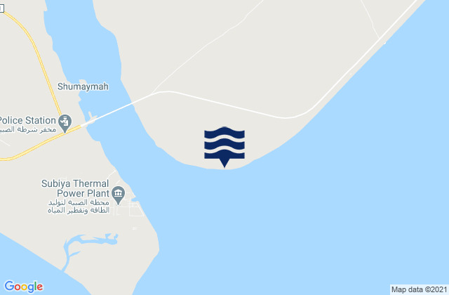 Karte der Gezeiten Ra’s al Barshah, Kuwait