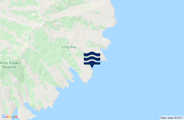 Karte der Gezeiten Red Bay, New Zealand