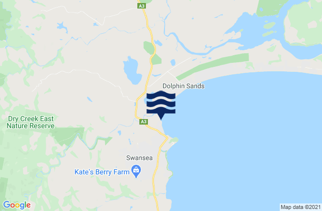 Karte der Gezeiten Red Beach, Australia