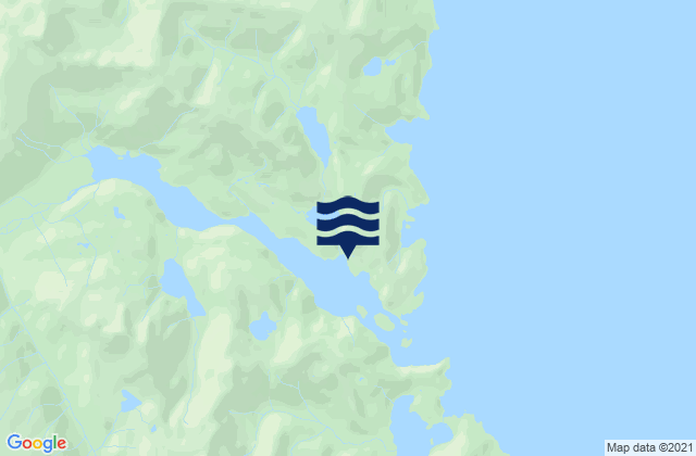 Karte der Gezeiten Red Bluff Bay, United States