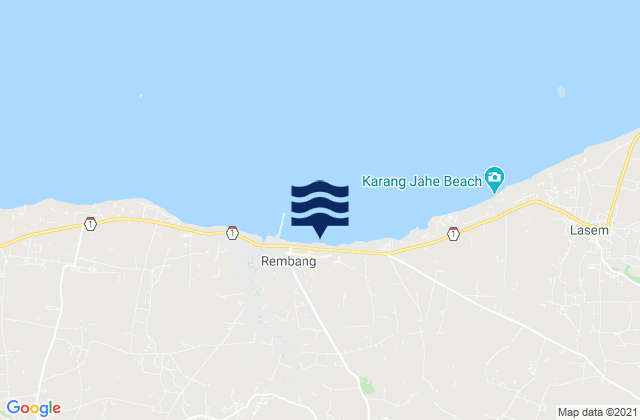 Karte der Gezeiten Rembang, Indonesia