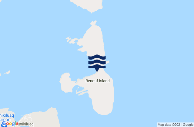 Karte der Gezeiten Renouf Island, Canada