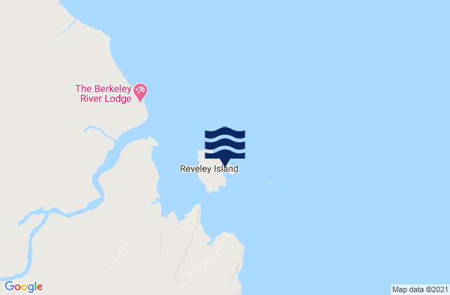 Karte der Gezeiten Reveley Island, Australia