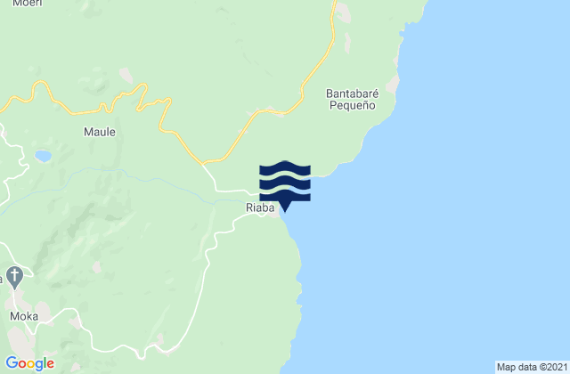 Karte der Gezeiten Riaba, Equatorial Guinea