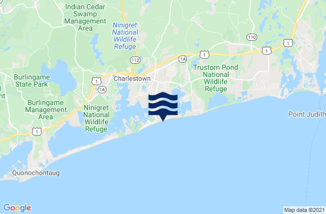Karte der Gezeiten Richmond Island, United States