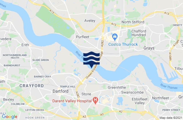 Karte der Gezeiten Richmond Lock, United Kingdom