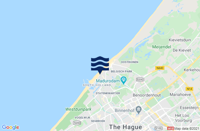 Karte der Gezeiten Rijswijk, Netherlands