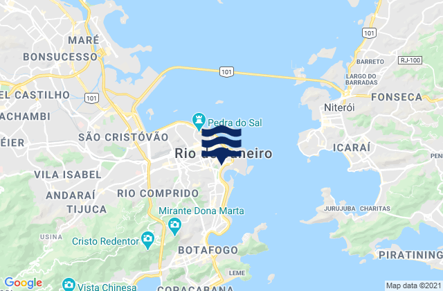 Karte der Gezeiten Rio de Janeiro, Brazil