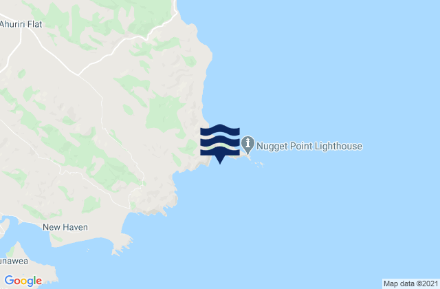 Karte der Gezeiten Roaring Bay, New Zealand
