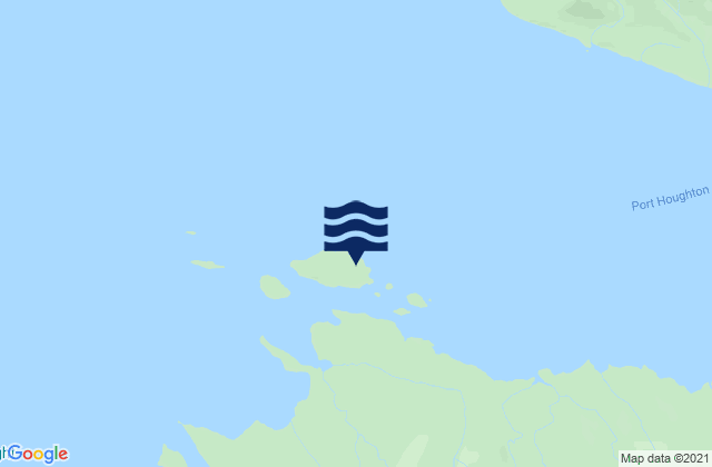 Karte der Gezeiten Robert Islands, United States
