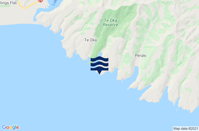 Karte der Gezeiten Robin Hood Bay, New Zealand