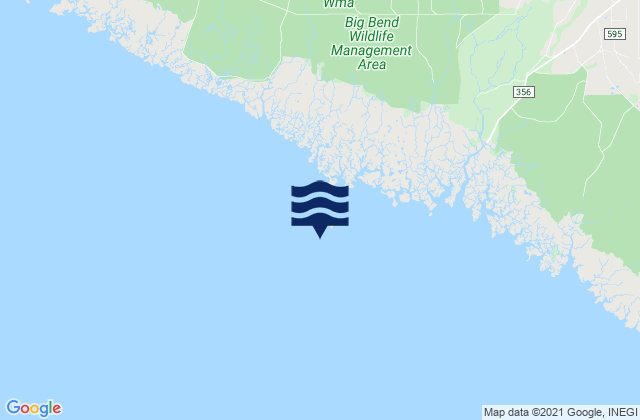 Karte der Gezeiten Rock Islands, United States