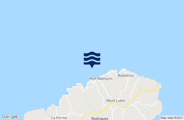 Karte der Gezeiten Rodrigues MU (Port Mathurin), Reunion