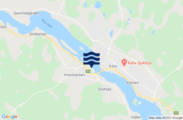 Karte der Gezeiten Rolfs, Sweden