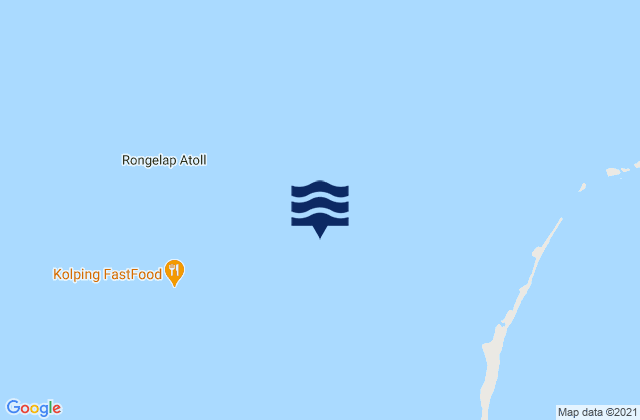 Karte der Gezeiten Rongelap Atoll, Marshall Islands